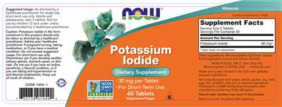 Potassium Iodide label