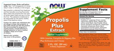 Propolis Plus Extract label