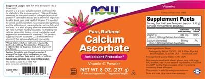 Pure, Buffered Calcium Ascorbate label