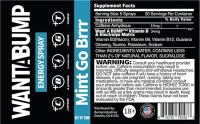Want a Bump Mint Go Brrr label
