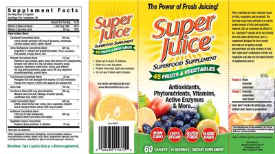 Super Juice label