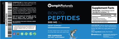 Bonito Peptides 500 mg label