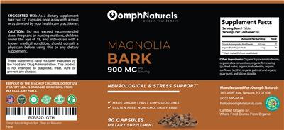 Magnolia Bark  label