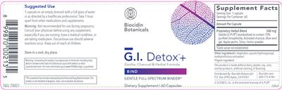 G.I. Detox + label
