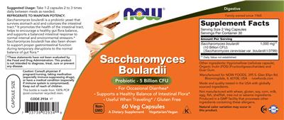 Saccharomyces Boulardii label