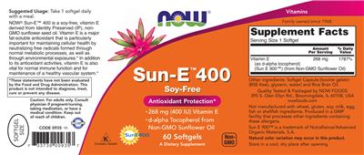 Sun-E 400 label