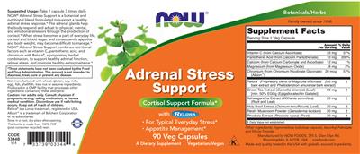 Adrenal Stress Support label