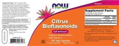Citrus Bioflavonoids label