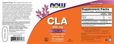 CLA 800 mg label