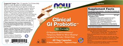 Clinical GI Probiotic label