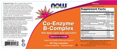 Co-Enzyme B-Complex label