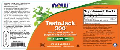 TestoJack 300 label