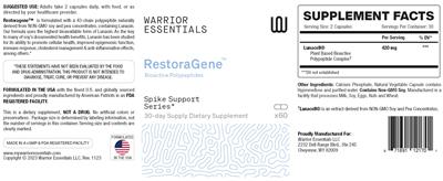 RestoraGene label