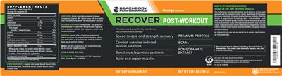 Recover Orange Flavored label