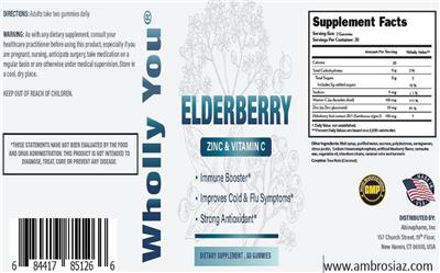 Elderberry label