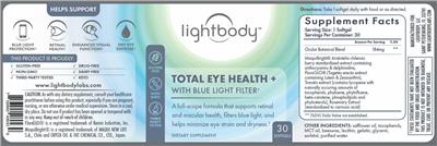 Total Eye Health + label