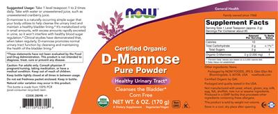 D-Mannose Pure Powder label