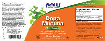 Dopa Mucuna label
