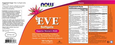 Eve Softgels label