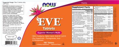 Eve Tablets label