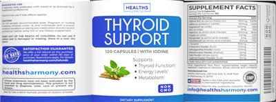 Thyroid Support label