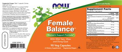 Female Balance label