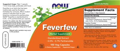 Feverfew label