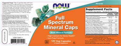Full Spectrum Mineral Caps label