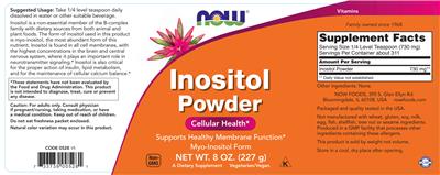 Inositol Powder label