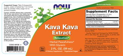 Kava Kava Extract label