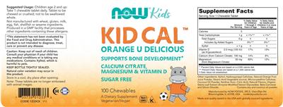 Kid Cal Orange U Delicious label