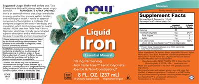 Liquid Iron label