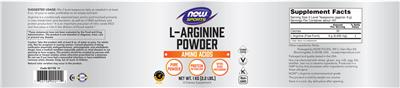 L-Arginine Powder label