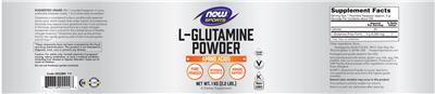 L-Glutamine Powder label