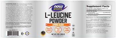 L-Leucine Powder label
