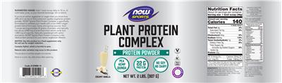 Plant Protein Complex Creamy Vanilla label