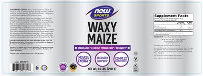 Waxy Maize label