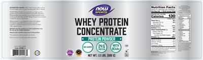 Whey Protein Concentrate Unflavored label