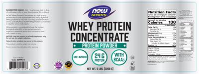 Whey Protein Concentrate Unflavored label