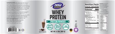 Whey Protein Creamy Chocolate label