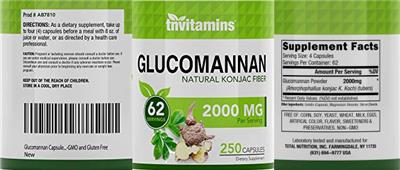 Glucomannan 2000 mg label