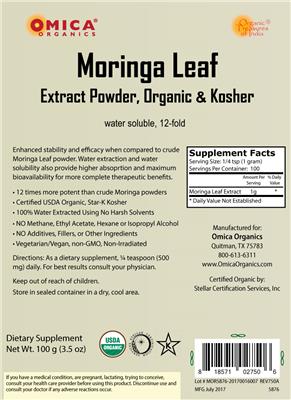 Moringa Leaf label