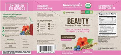Beauty Natural Hibiscus Flavor label