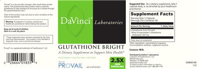 Glutathione Bright label