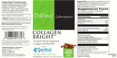 Collagen Bright Toasted Cinnamon label