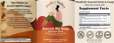 Nourish My Brain label