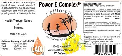 Power E Complex label