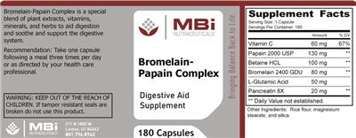 Bromelain-Papain Complex label