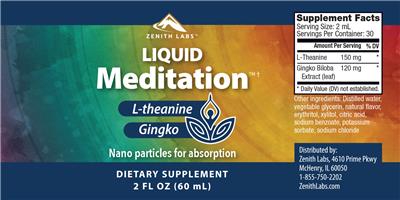 Liquid Meditation label