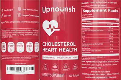 Cholesterol Heart Health label
